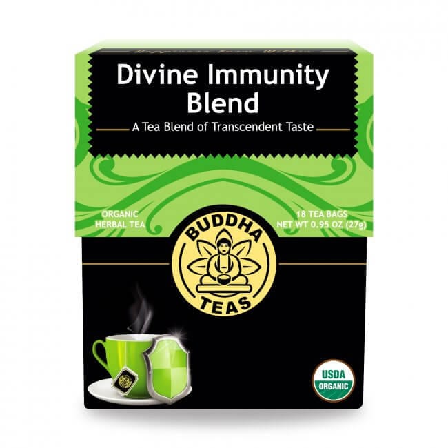 Buddha Teas Organic Tea Buddha Teas Organic Herbal Divine Immunity  18 Sachets