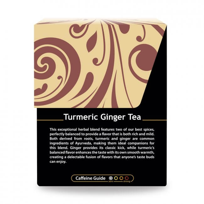 Buddha Teas Organic Tea Buddha Teas Organic Herbal Turmeric Ginger Tea 18 Sachets