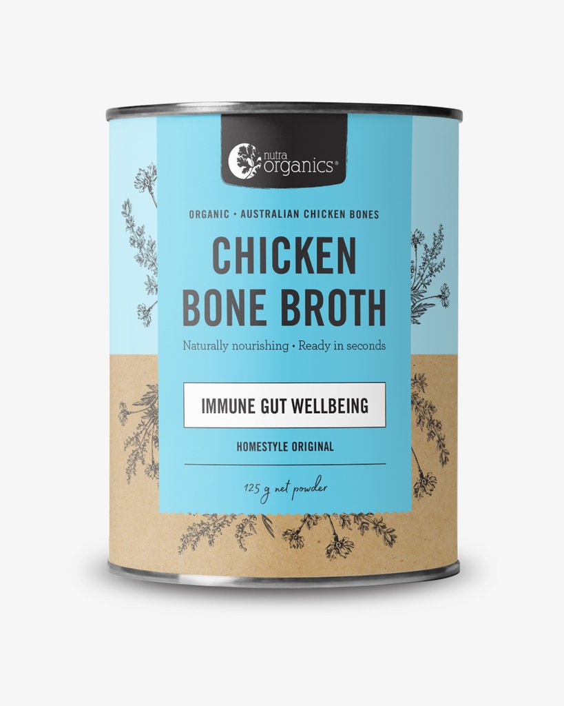 nutra organics bone broth chicken organic homestyle original 125 g