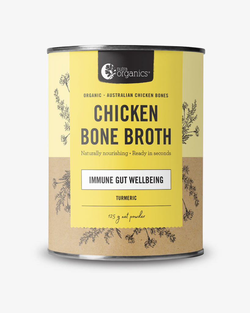 nutra organics bone broth chicken organic turmeric