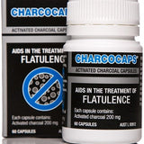 Charco Vitamins & Supplements Charco Activated Charcoal Caps 200mg 60c