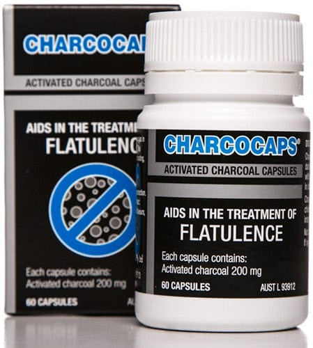 Charco Vitamins & Supplements Charco Activated Charcoal Caps 200mg 60c