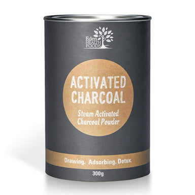 eden healthfoods activated charcoal steam activated powder 300g