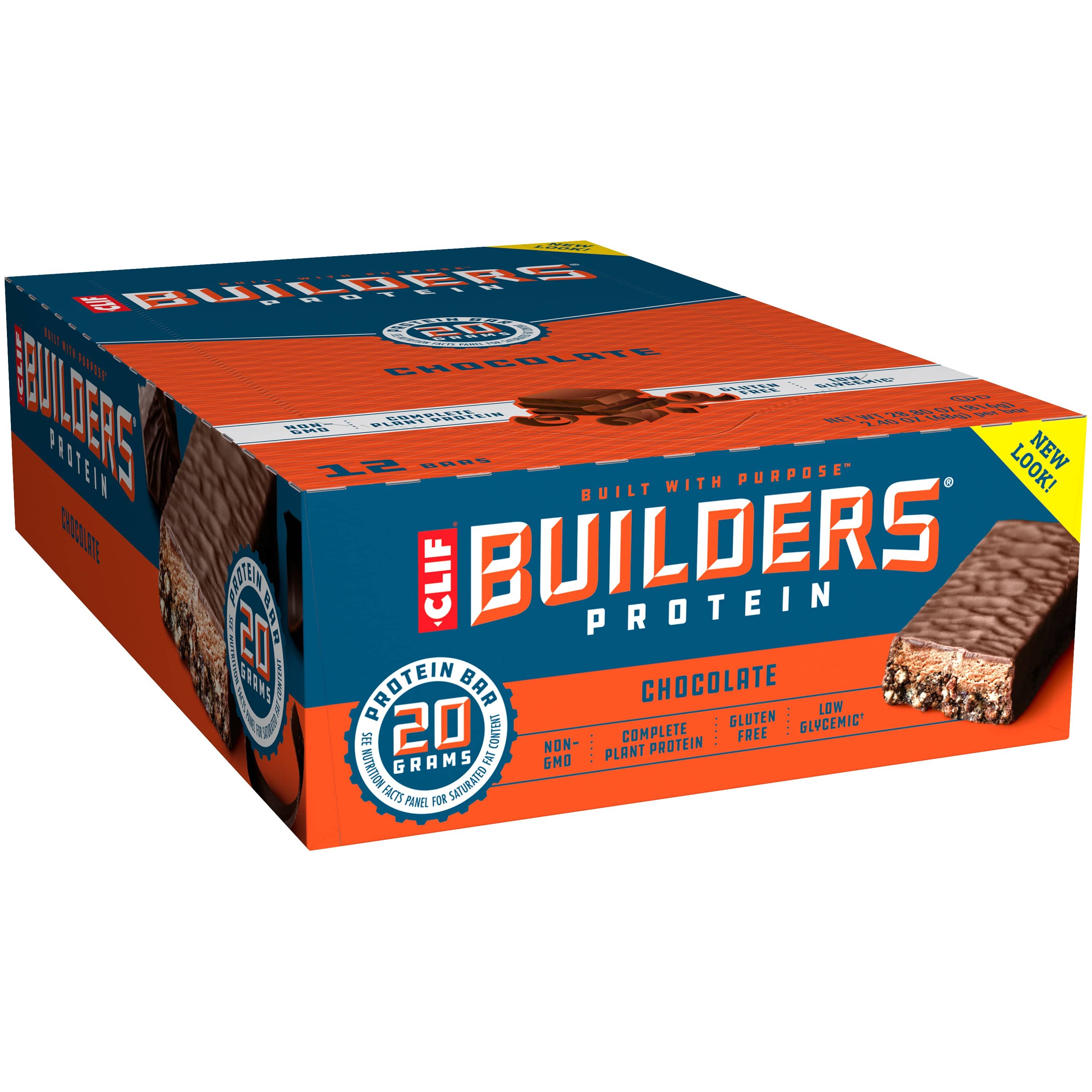 Clif Snack Foods Chocolate 12 x 68g Clif Builder's Protein Bar