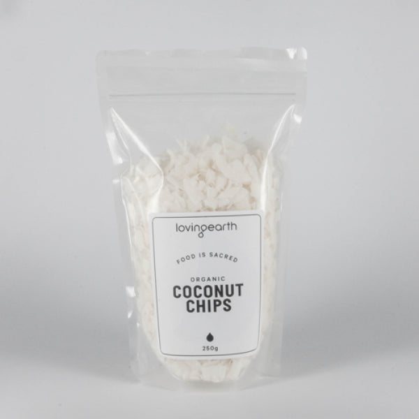 loving earth coconut chips 250g