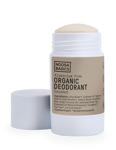 noosa basics organic deodorant stick  60g (various scents) coconut
