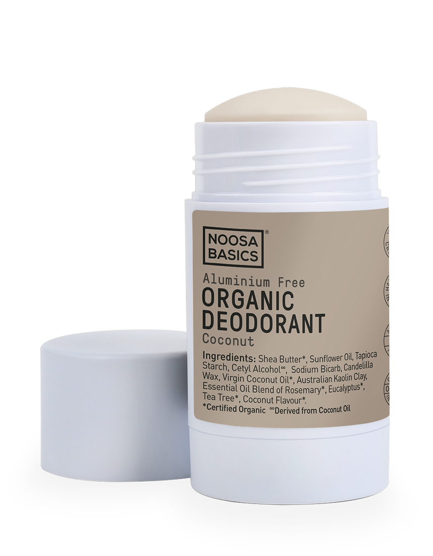 noosa basics organic deodorant stick  60g (various scents) coconut
