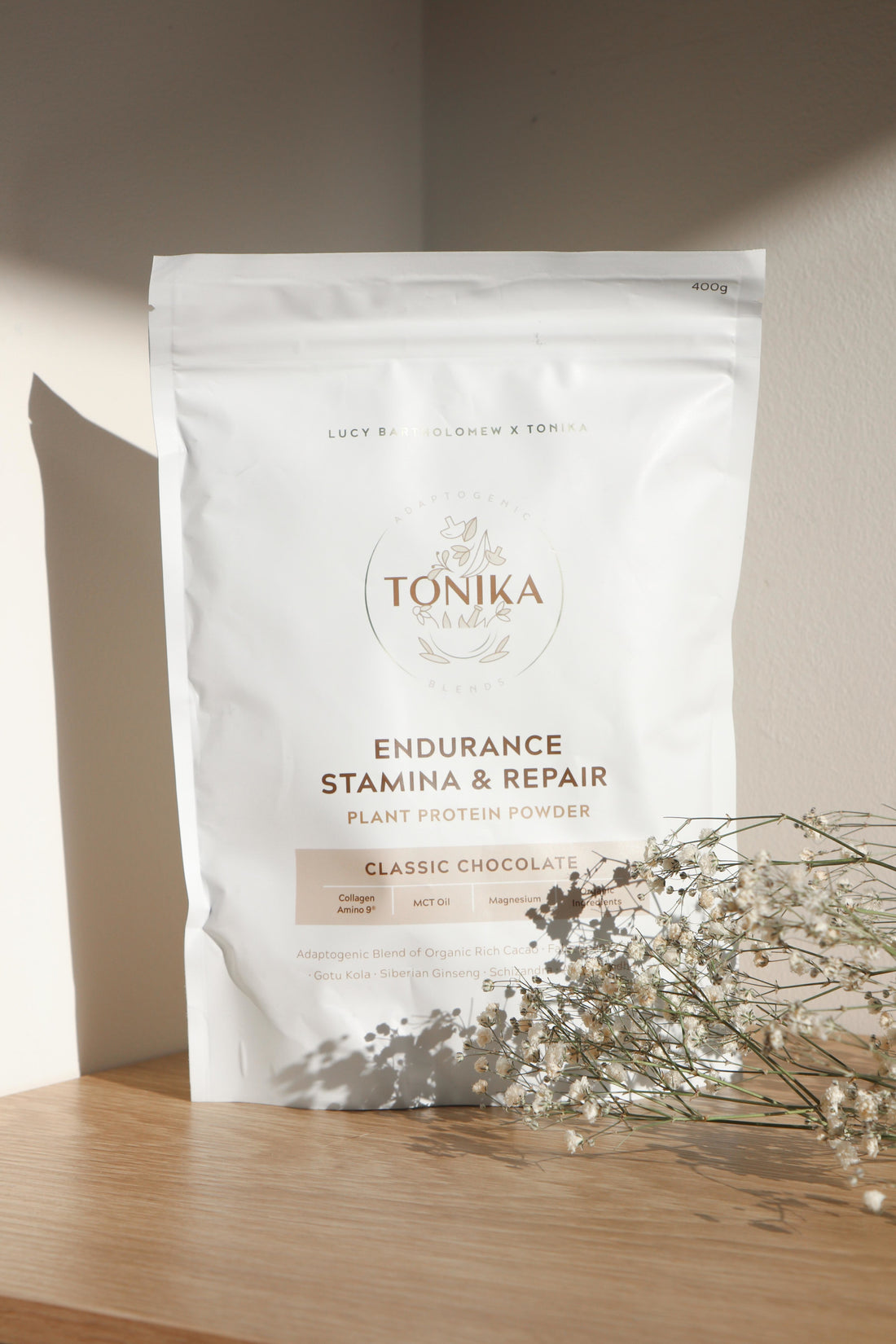 Tonika Plant Protein Endurance Stamina & Repair Classic Chocolate 400g