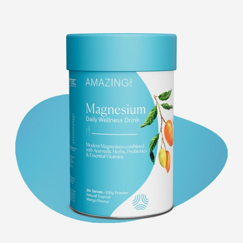 Amazing Oils Magnesium Wellness Drink Daily Tropical Mango 200g