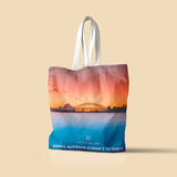 Destination Towels Tote Bags Sydney Harbour Pastels Destination Labels Tote