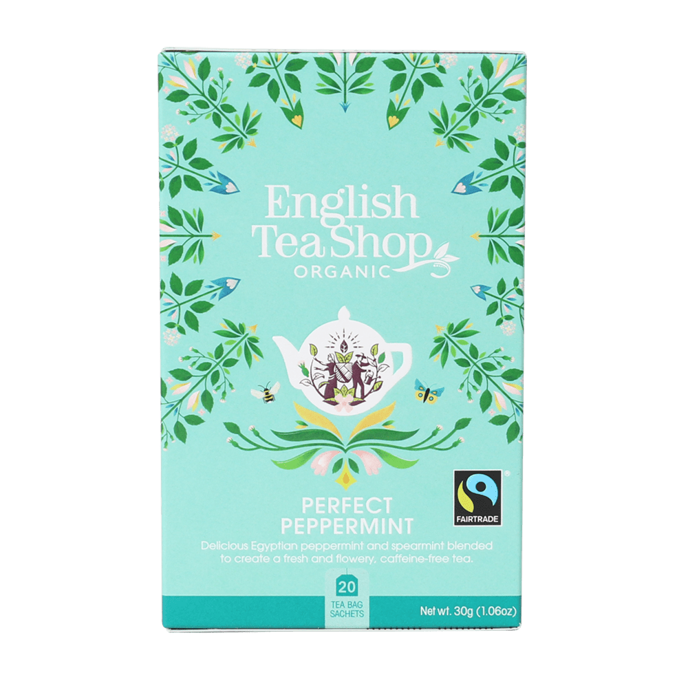 English Tea Shop Organic Tea English Tea Shop Organic Peppermint Teabags (PACKET OF 20 SACHETS)
