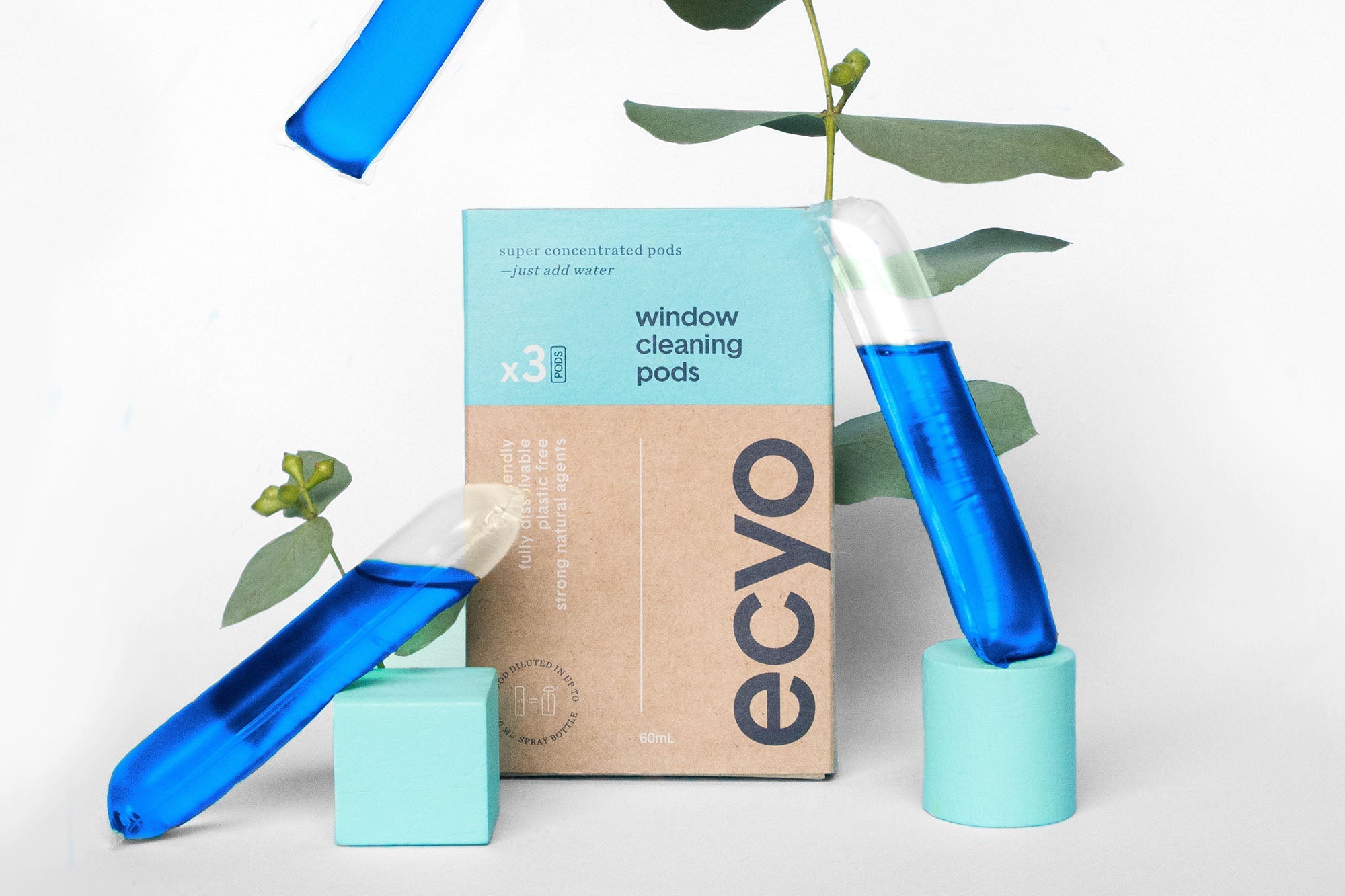 Ecyo Window Cleaning Pods (for spray bottles) 3 pack