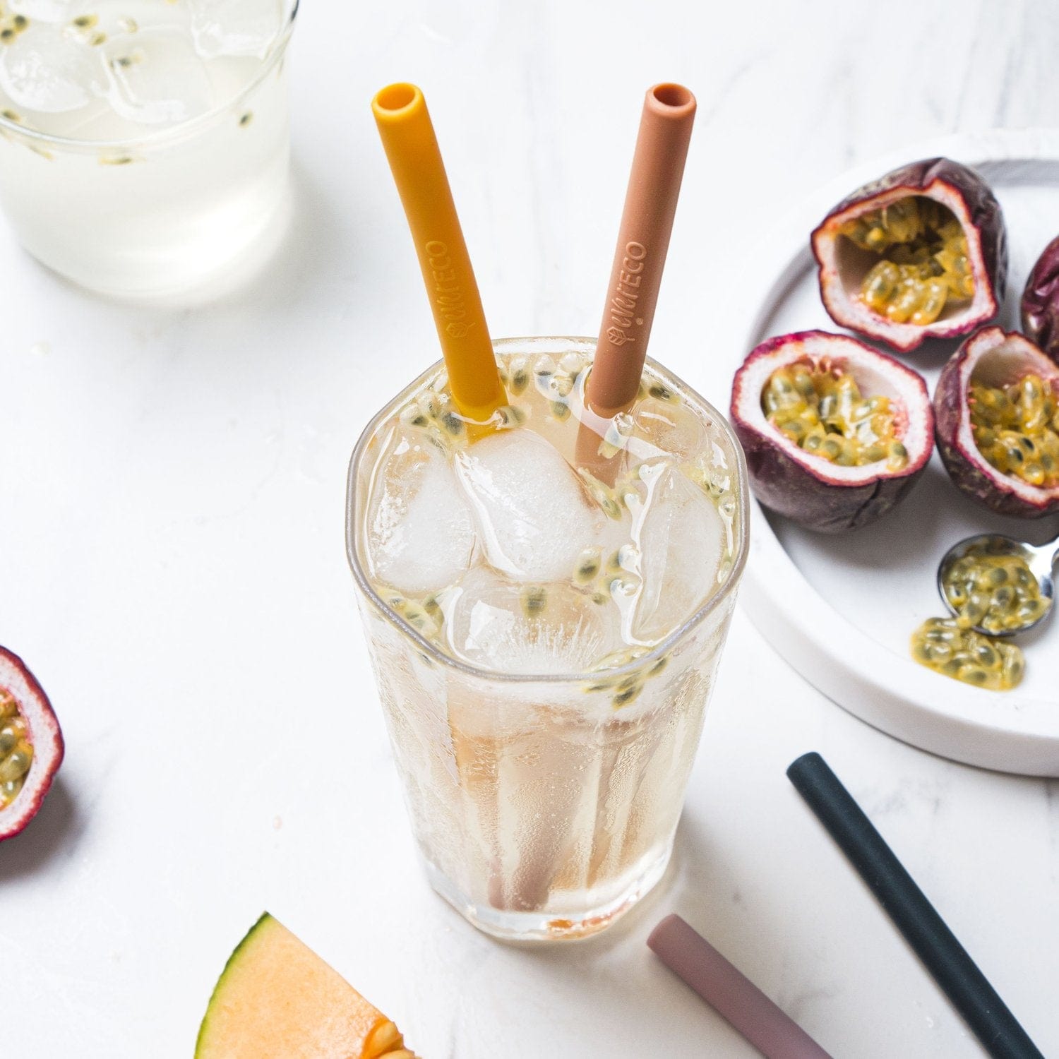 Ever Eco Home & Garden Ever Eco Silicone Straws - Bent Collection 4 Pack