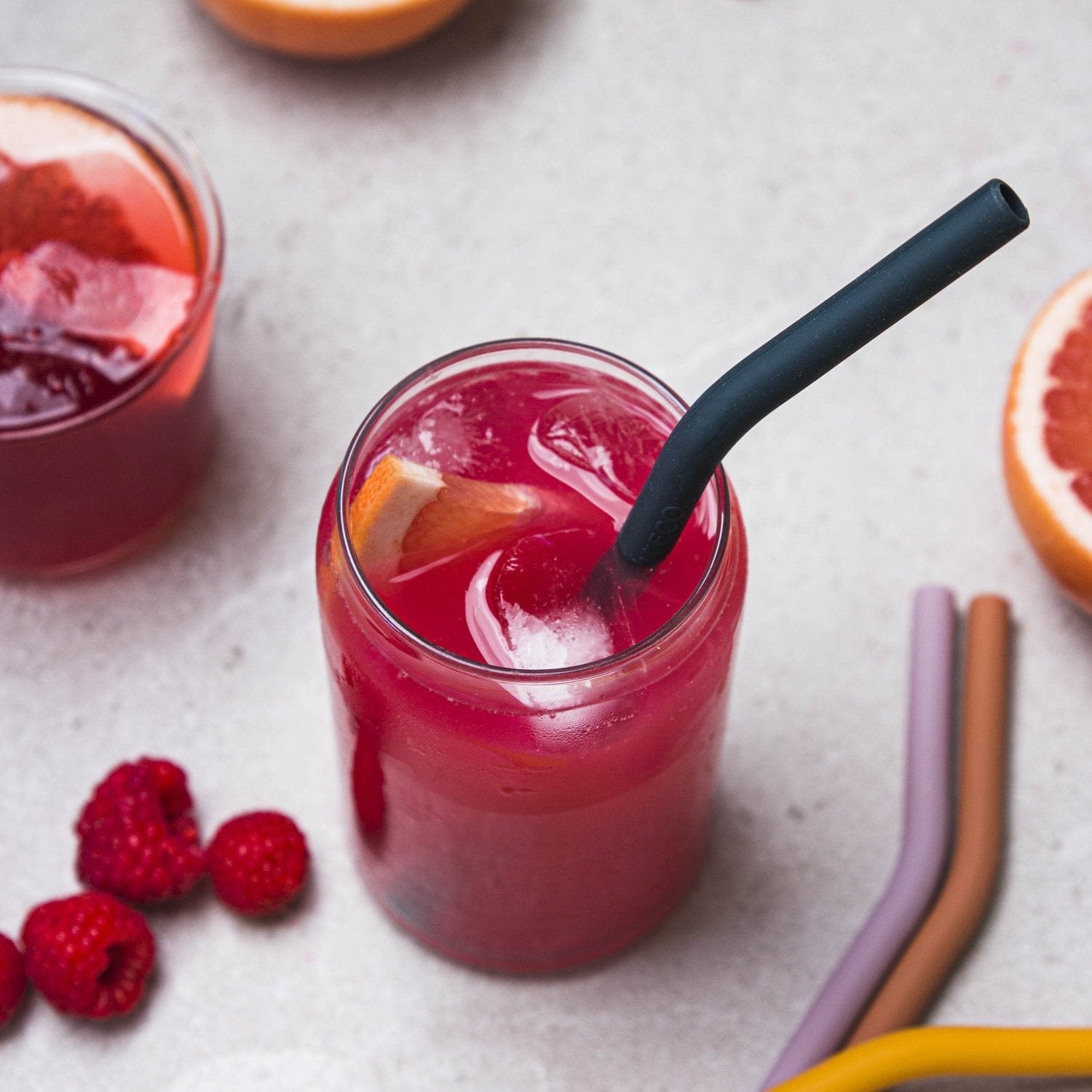 Ever Eco Home & Garden Ever Eco Silicone Straws - Bent Collection 4 Pack