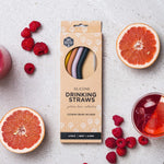 Ever Eco Home & Garden Ever Eco Silicone Straws - Bent Collection 4 Pack