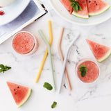 Ever Eco Home & Garden Ever Eco Silicone Straws - Bent Collection 4 Pack