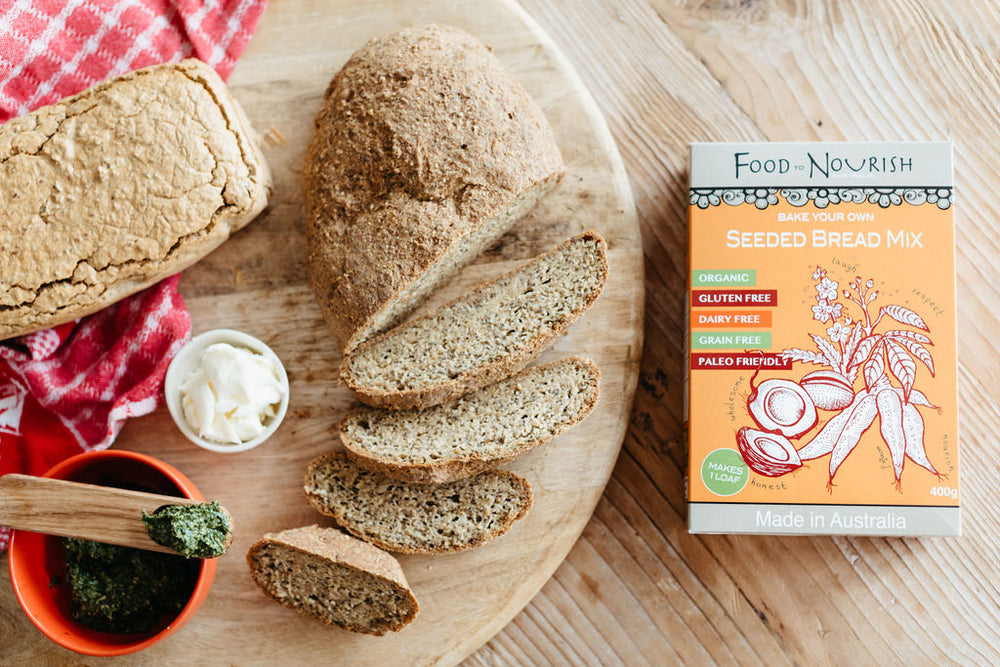 food to nourish paleo seeded bread mix 400g