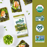 Gimme Snack Foods Gimme Roasted Seaweed Snacks Olive Oil Multi Pack 6x5g