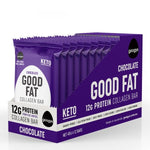 Googys Snack Foods Googys Good Fat Collagen Bar Chocolate 45g x 12