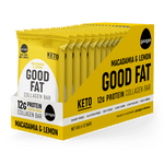 Googys Snack Foods Googys Good Fat Collagen Bar Macadamia & Lemon 45g x 12