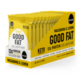 Googys Snack Foods Googys Good Fat Collagen Bar Macadamia & Lemon 45g x 12