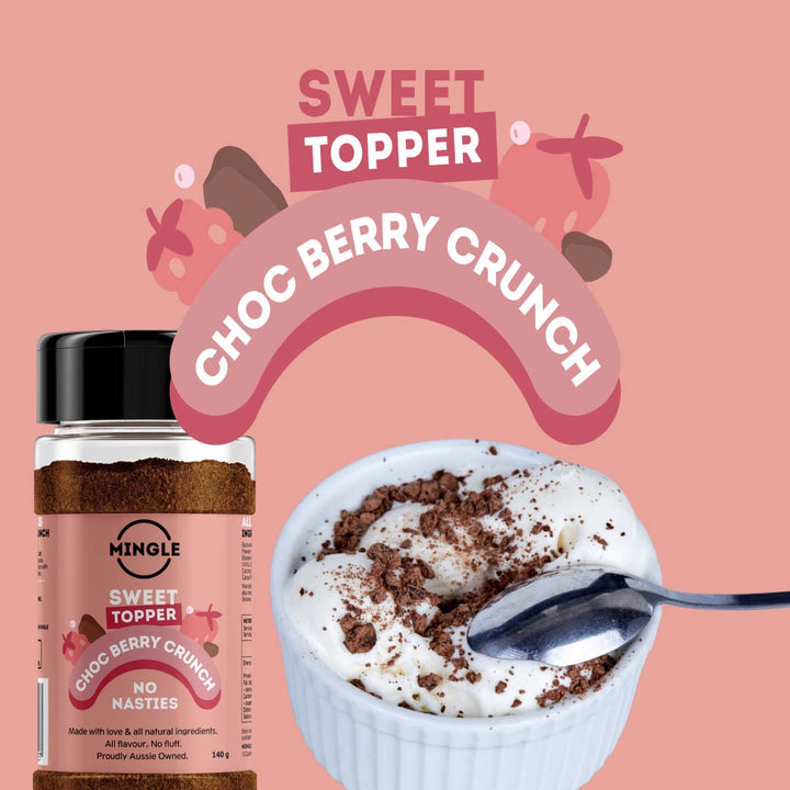 Mingle Sweet Topper Choc Berry Crunch 140g