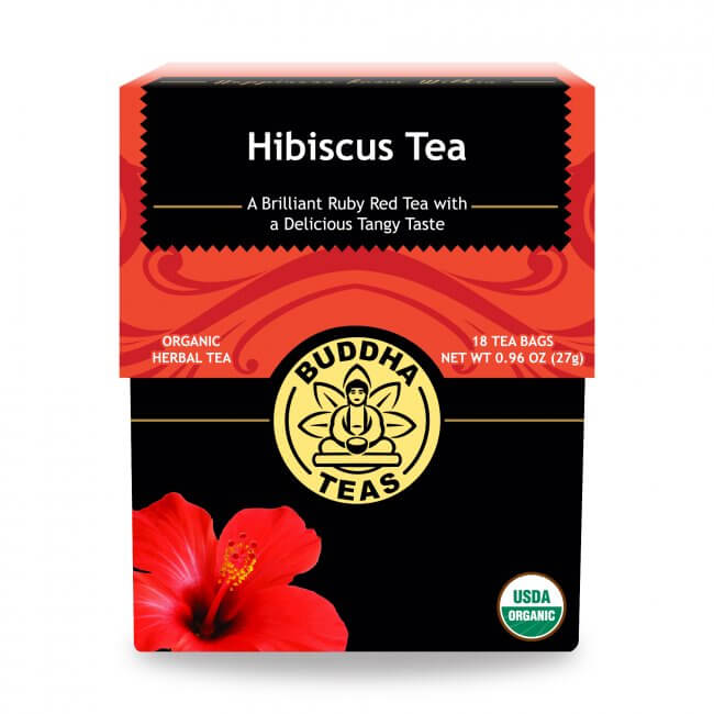 buddha teas organic herbal hibiscus tea 18 sachets