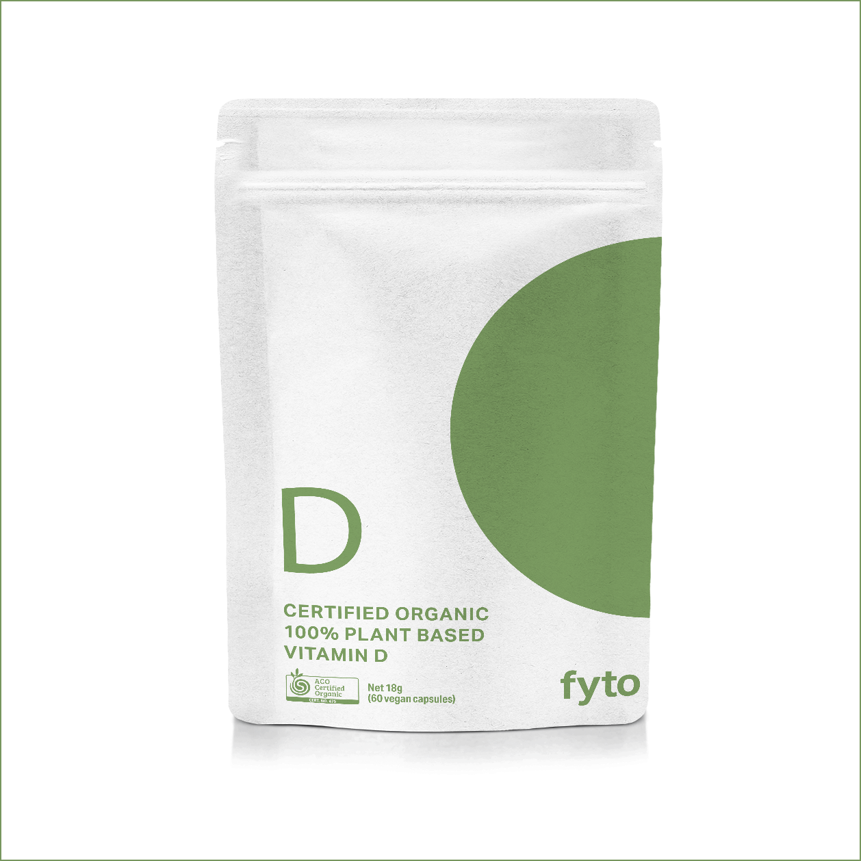 Fyto Vitamin D Certified Organic 100% Plant based 60 capsules