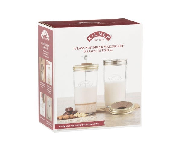 Kilner Mason Jar Kilner Nut Drink Making Set- 500ml
