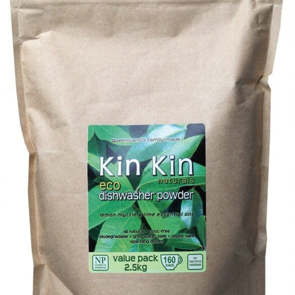 Kin Kin Naturals Laundry Supplies 2.5kg Kin Kin Naturals Dishwasher Powder Lemon Myrtle & Lime