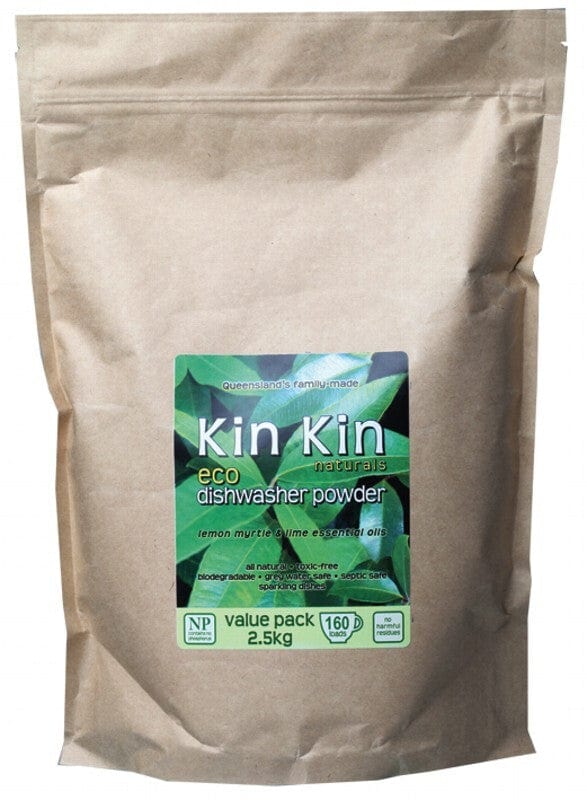 Kin Kin Naturals Laundry Supplies 2.5kg Kin Kin Naturals Dishwasher Powder Lemon Myrtle & Lime