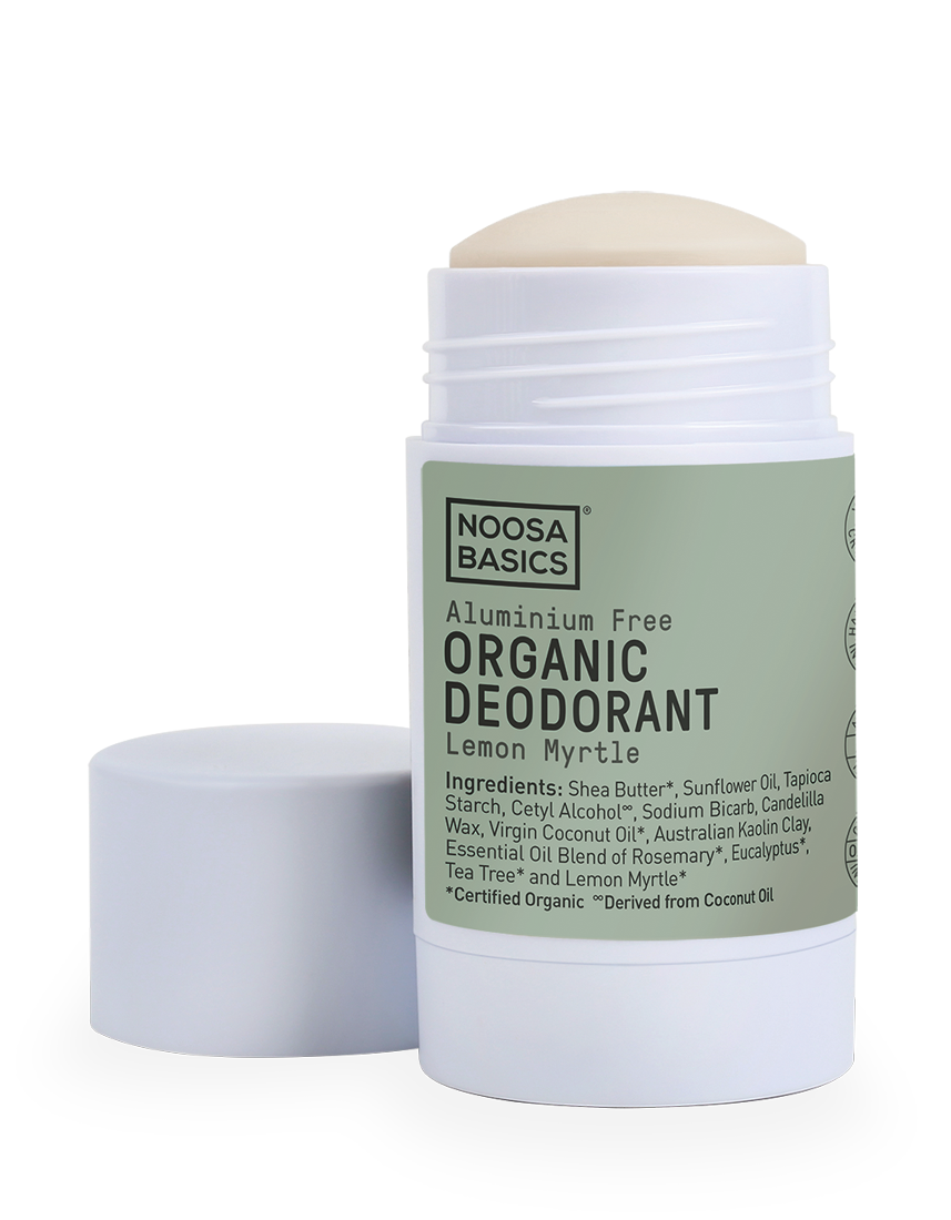 noosa basics organic deodorant stick  60g (various scents) lemon myrtle