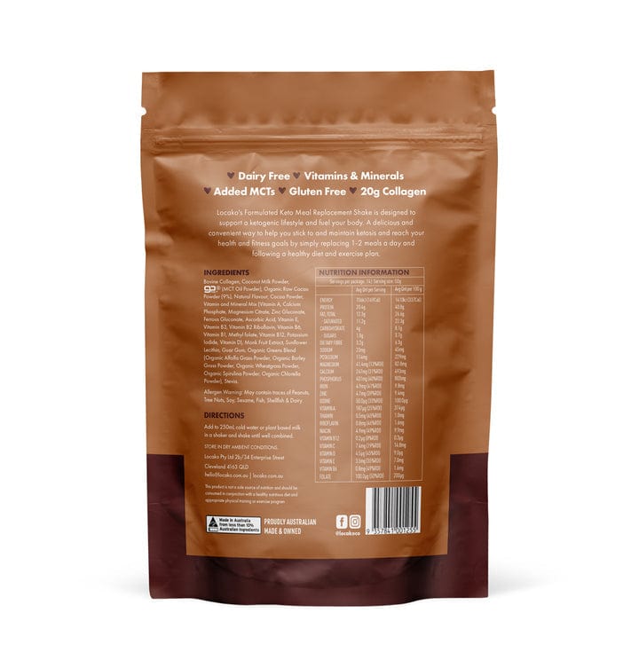 Locako Collagen Locako Meal Replacement Shake Chocolate Thickshake 700g