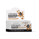 Locako Snack Foods Locako Nootropic Keto Collagen Brownie Bite Caramel Macchiato 40g x 15