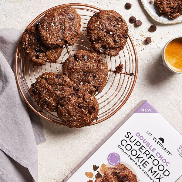 Mt. Elephant Baking Mixes (Clearance - BBD 18/12/24) Mt Elephant Superfood Cookie Mix Double Choc 375g