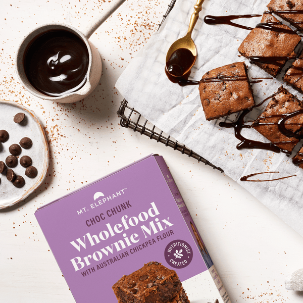 Mt. Elephant Baking Mixes Mt Elephant Wholefood Brownie Mix Choc Chunk 350g