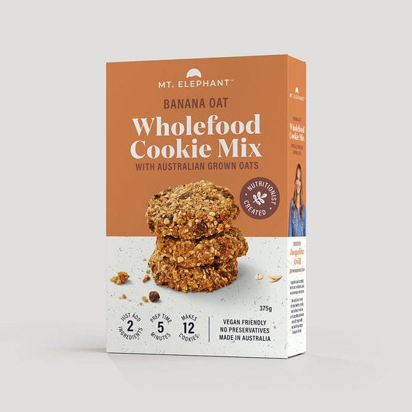 Mt. Elephant Baking Mixes Mt Elephant Wholefood Cookie Mix Banana Oat 375g