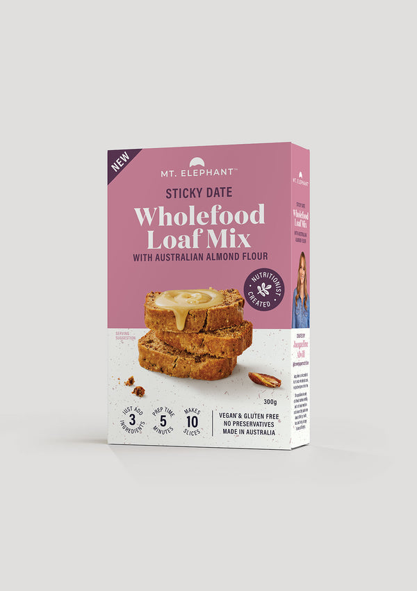 Mt Elephant Wholefood Loaf Mix Sticky Date 300g