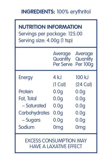 Naturally Sweet Sweetener Naturally Sweet 100% Natural Erythritol