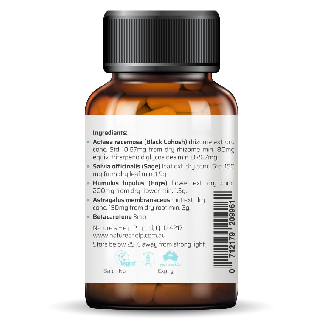 Nature's Help Vitamins Nature's Help Meno Cool - Hot flushes & Night Sweats 60 Caps