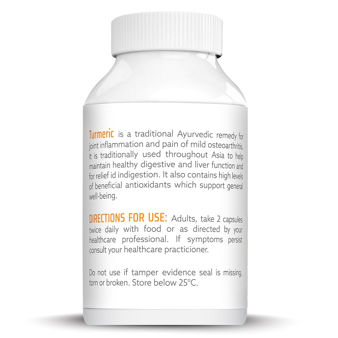 Nature's Help Vitamins Nature's Help Organic Turmeric With Black Pepper & Ginger 120 Capsules