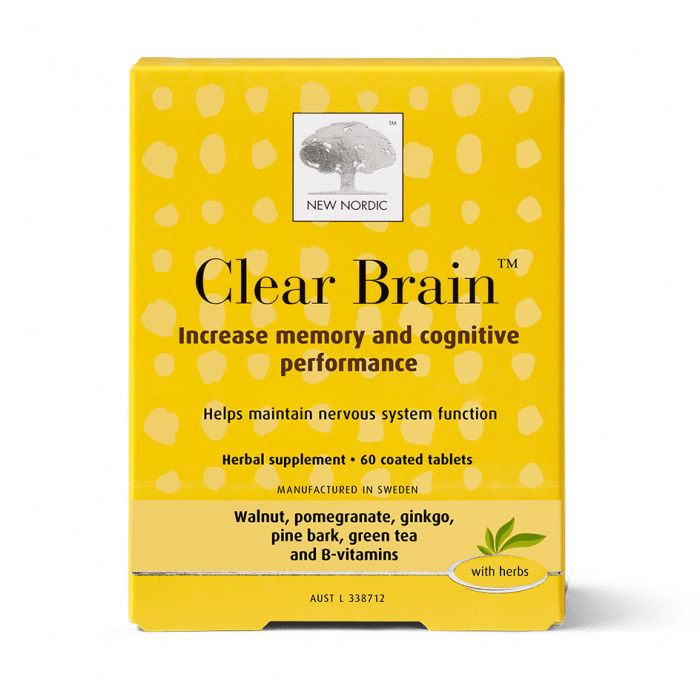 New Nordic Vitamins New Nordic Clear Brain 60 Tablets