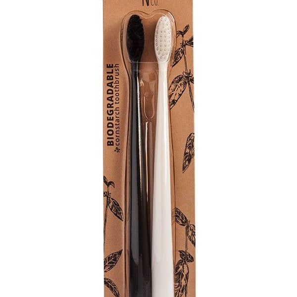 NFco Toothbrush Pirate Black & Ivory NFCO Bio Toothbrush (Twin Pack)