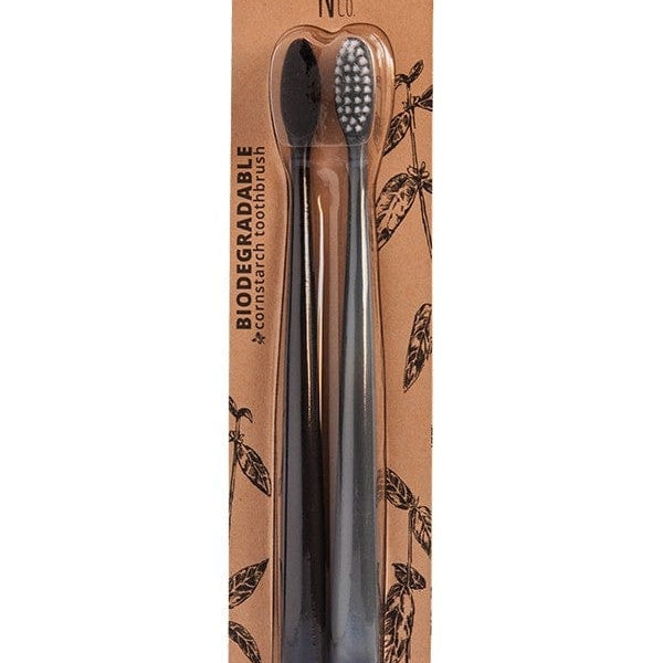 NFco Toothbrush Pirate Black & Monsoon NFCO Bio Toothbrush (Twin Pack)