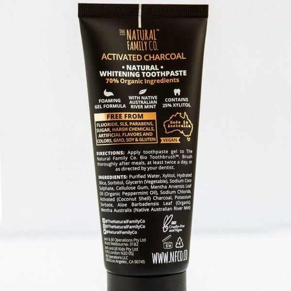 NFco Toothpaste NFco Natural Toothpaste - Black Whitening Charcoal 100g