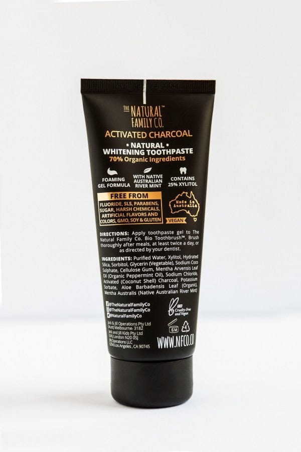 NFco Toothpaste NFco Natural Toothpaste - Black Whitening Charcoal 100g