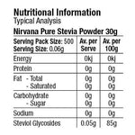 Nirvana Monk Fruit Sweetener Nirvana Stevia 100% Pure Extract Powder