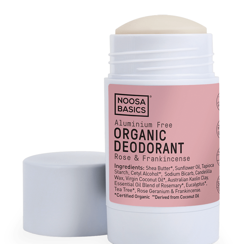 Noosa Basics Deodorant Stick Rose & Frankincense Noosa Basics Organic Deodorant Stick  60g (Various Scents)