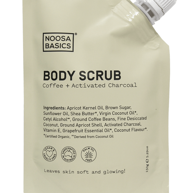 Noosa Basics Skincare Noosa Basics Coffee + Activated Charcoal Body Scrub 150g