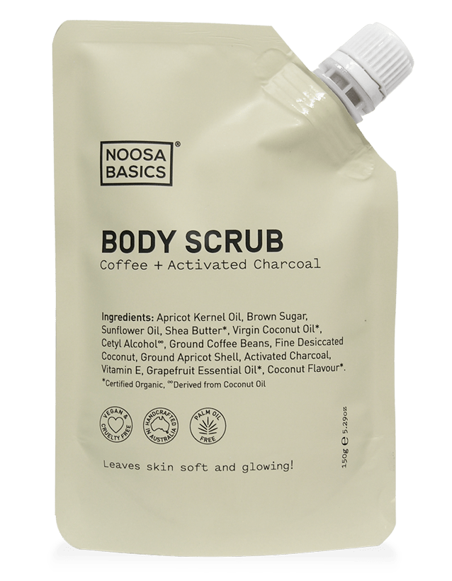 Noosa Basics Skincare Noosa Basics Coffee + Activated Charcoal Body Scrub 150g